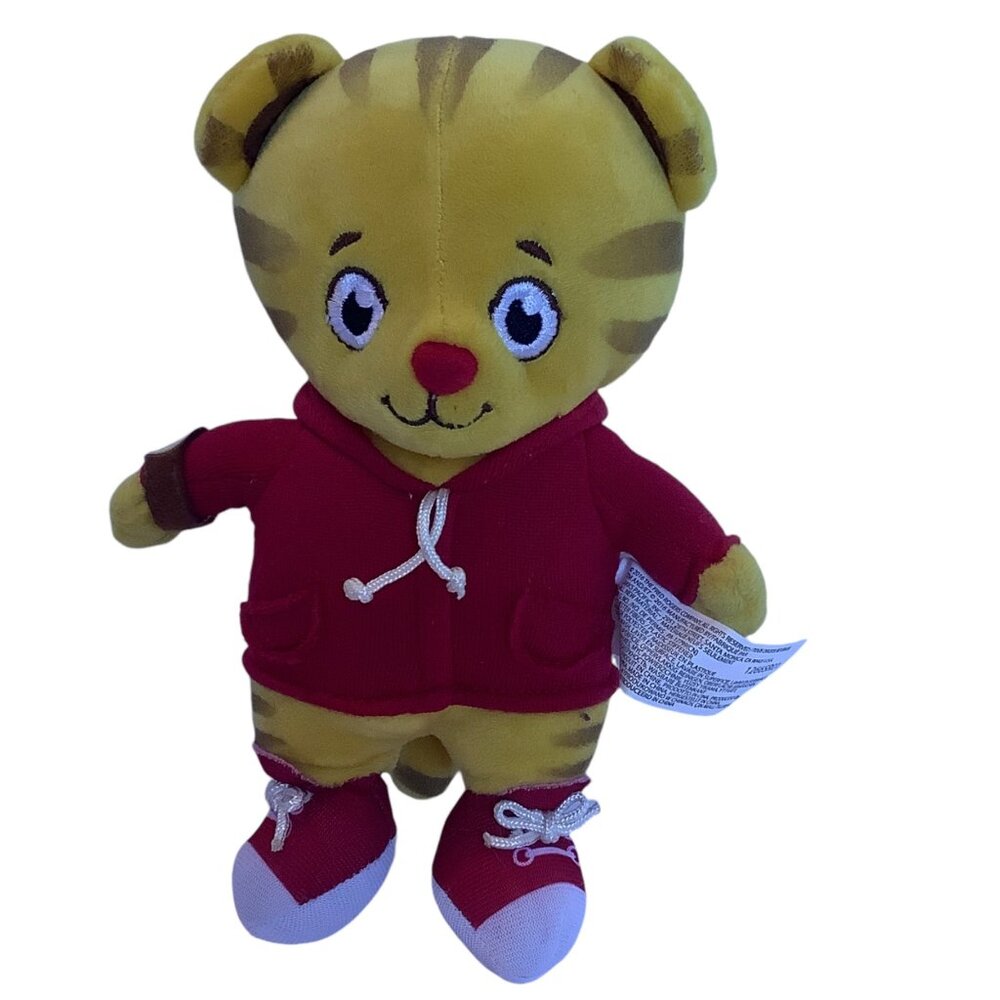 Daniel Tiger Neighborhood Friend Plush Toy Red Hoodie Sneakers 8" Stuffed Animal